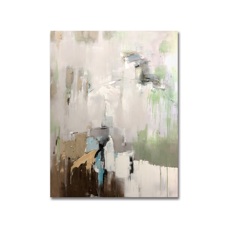 Handgeschilderde muur decor abstracte olieverfschilderij canvas print schilderij woonkamer decoratieve schilderij